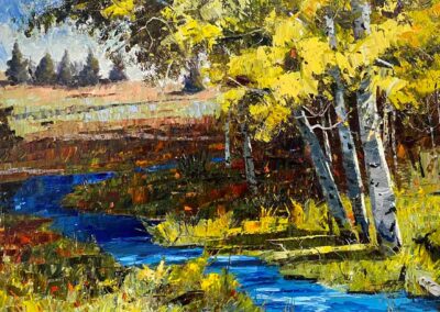 Impressionistic oil landscape by Shelly Wierzba Oregon Artist